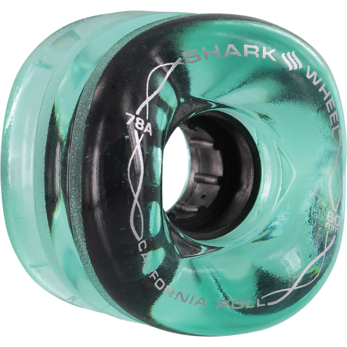 SHARK CALIFORNIA ROLL 60mm 78a CLEAR W/BLACK HUB