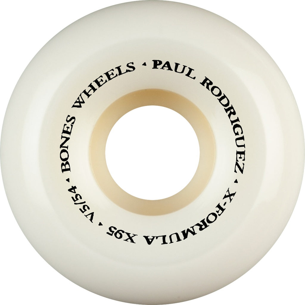 Bones X-Formula Paul Rodriguez "Switch Heel" V5 Sidecuts 54mm X95 Skateboard Wheels (Set of 4)