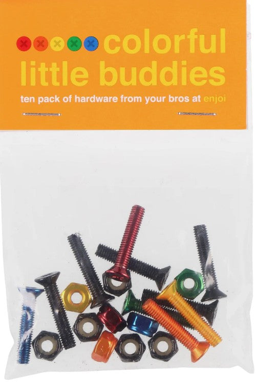 ENJOI COLORFUL LITTLE BUDDIES PHILLIPS HARDWARE 7/8" (10 BOLTS & 10 NUTS)