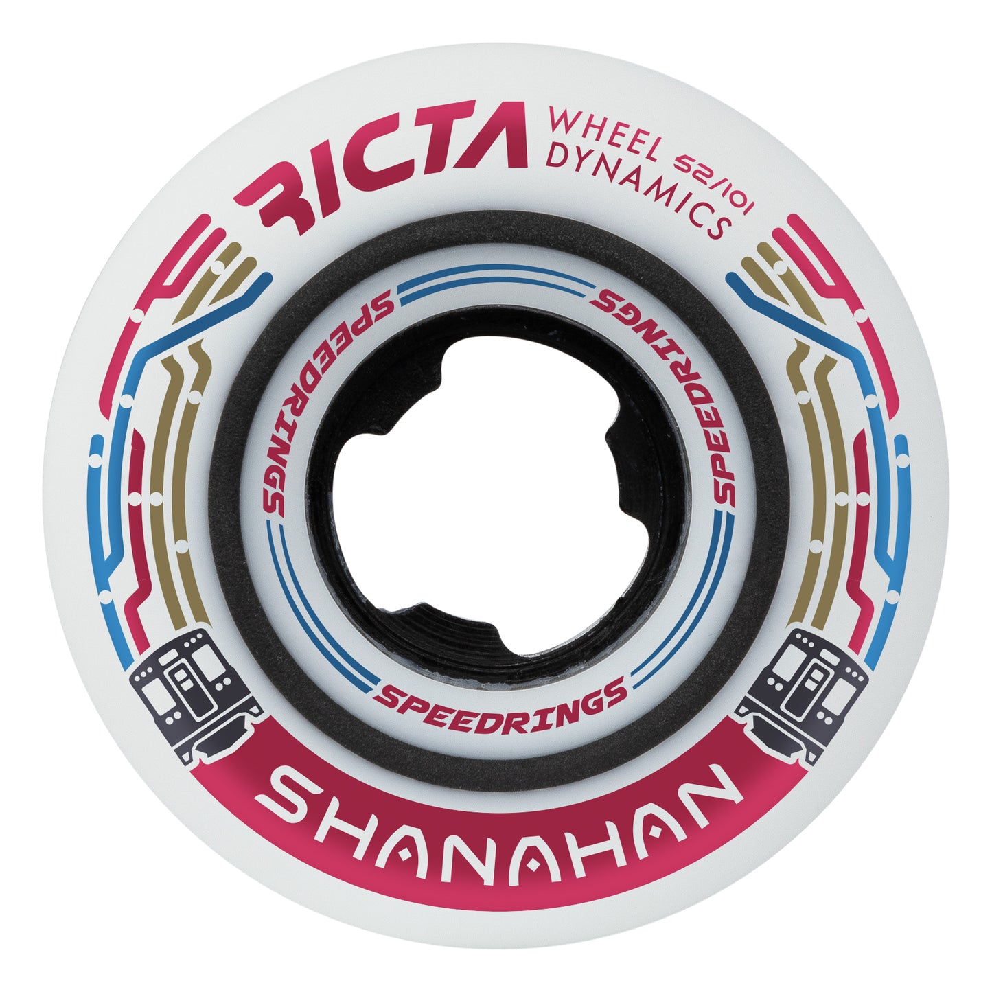 52mm Shanahan Speedrings White Slim 101a Ricta Wheels
