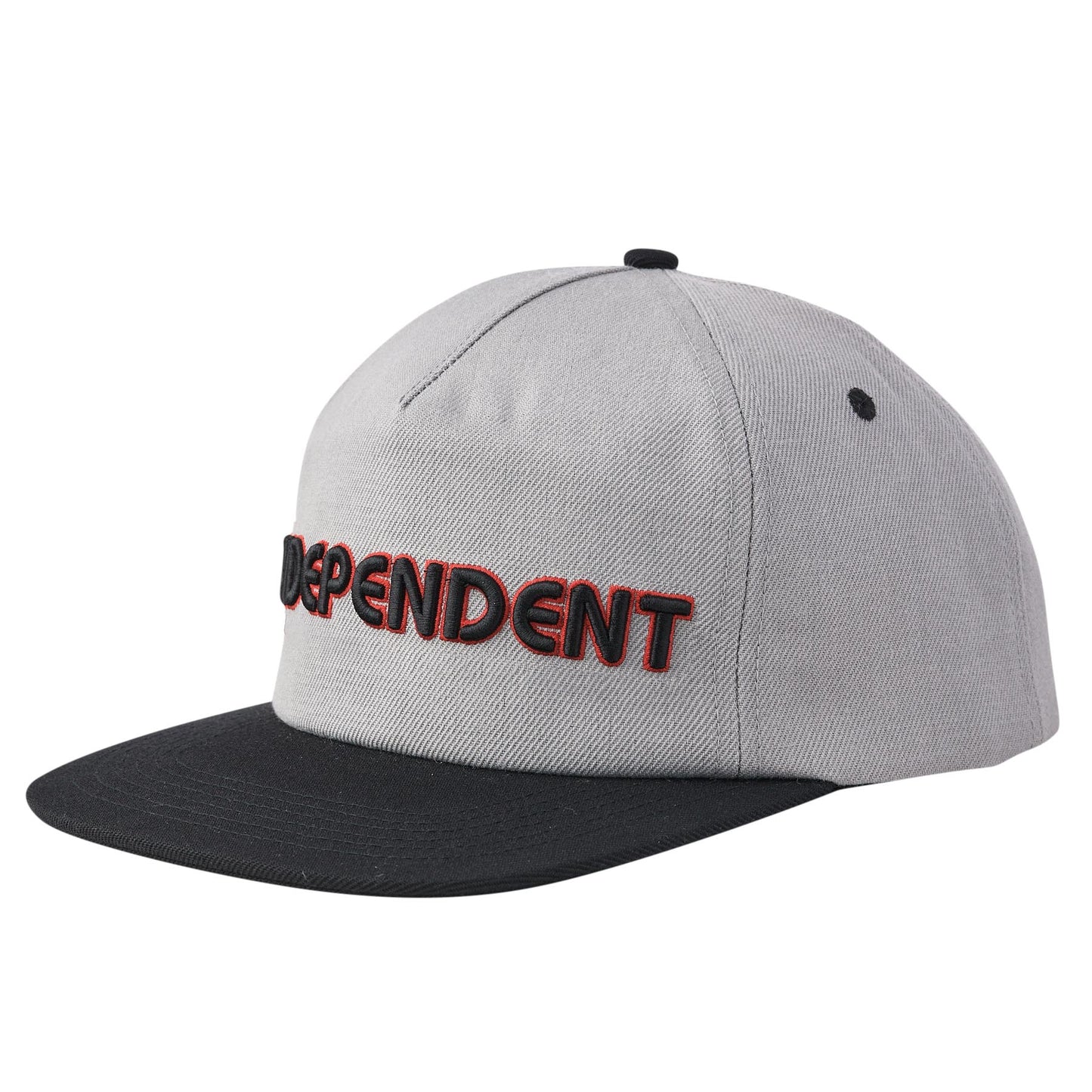 Groundwork Snapback Unstructured Low Hat Grey/Black OS Unisex Independent