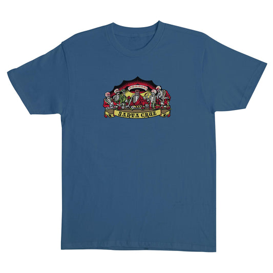 Guzman Dead Diners T-Shirt Blue Dusk Mens Santa Cruz