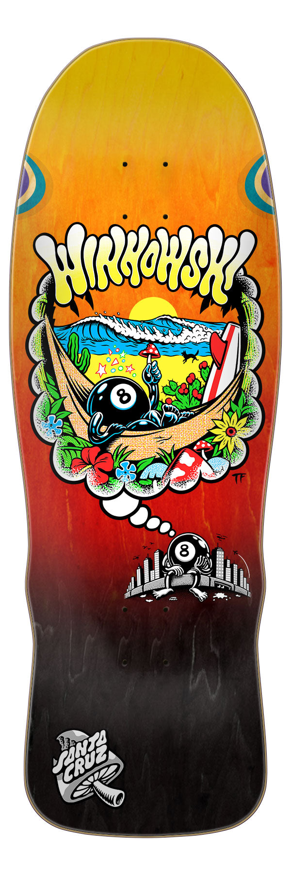 Winkowski 8Ballr Day Dream Pro Shaped 10.35in x 30.54in Santa Cruz Decks