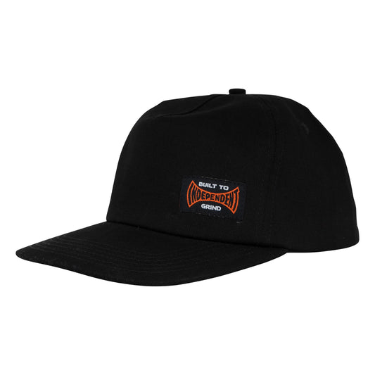 Built To Grind Snapback Unstructured Hat Charcoal OS Unisex Independent