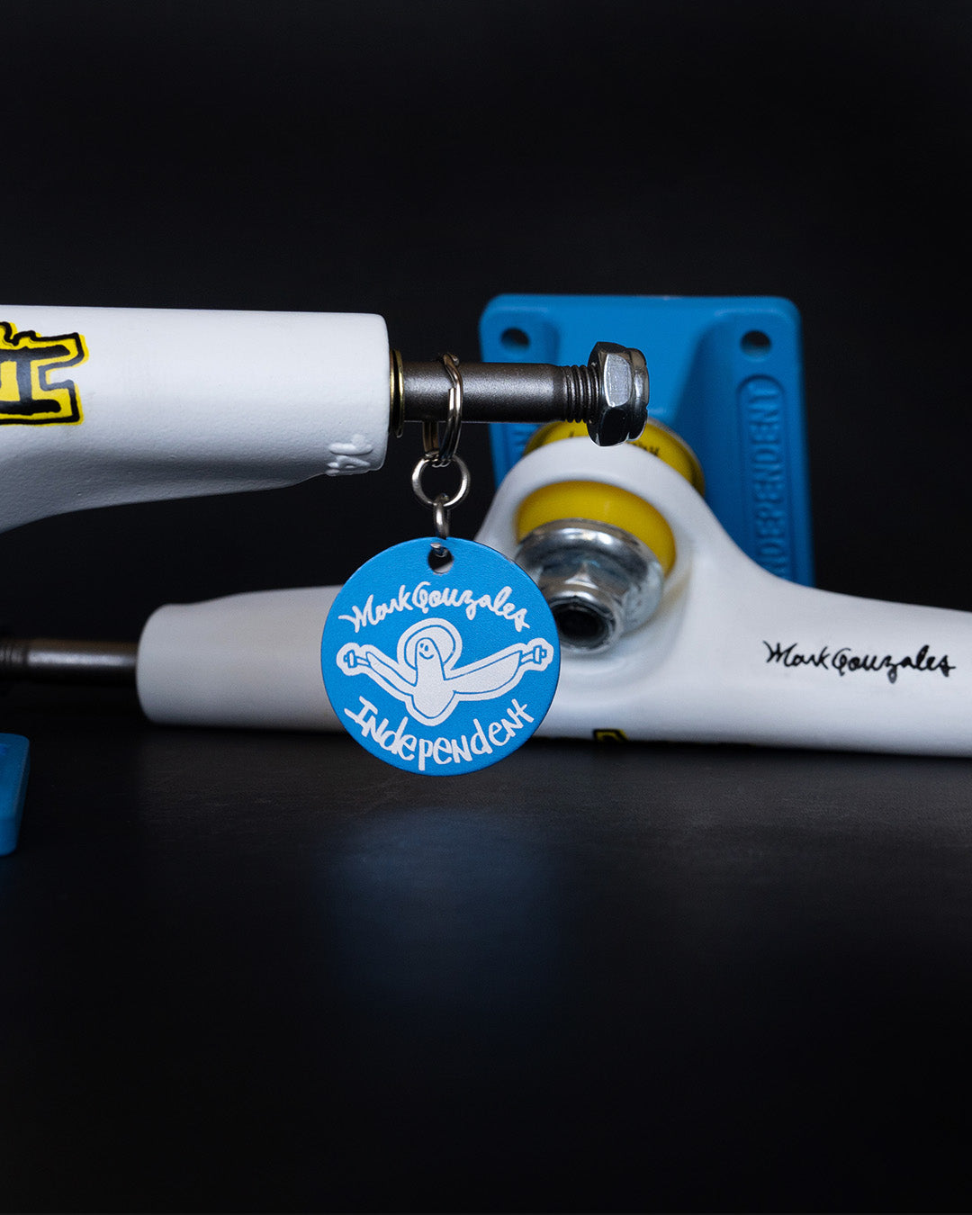 146 Stage 4 Pro Mark Gonzales Flat White Blue Standard Trucks Independent