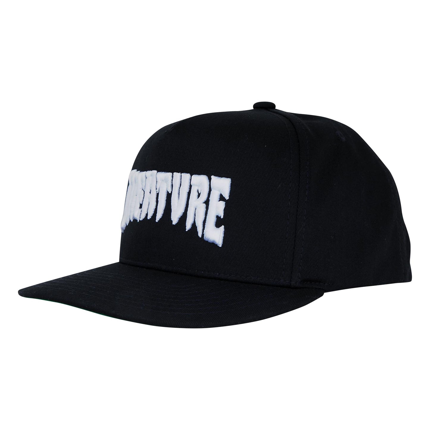Mono Logo Snapback Structured Hat Black OS Unisex Creature