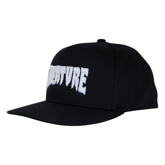 Mono Logo Snapback Structured Hat Black OS Unisex Creature