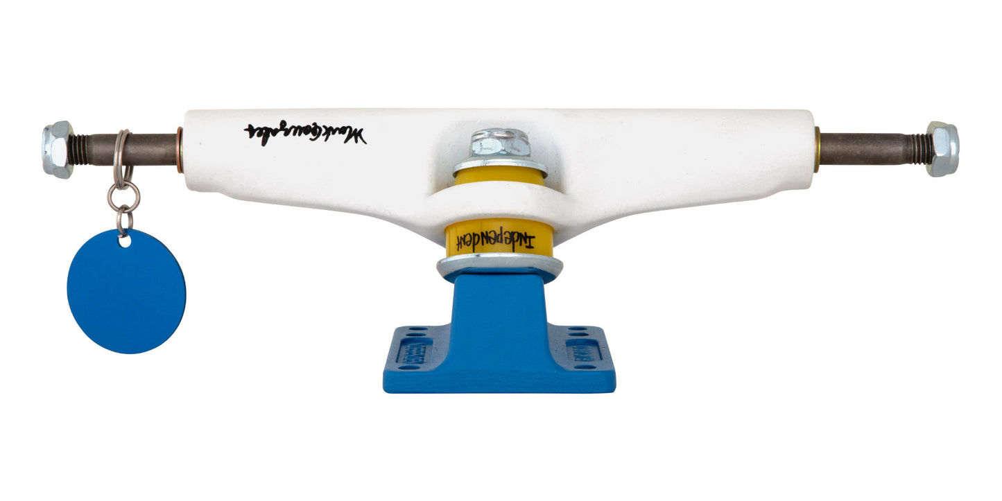 146 Stage 4 Pro Mark Gonzales Flat White Blue Standard Trucks Independent