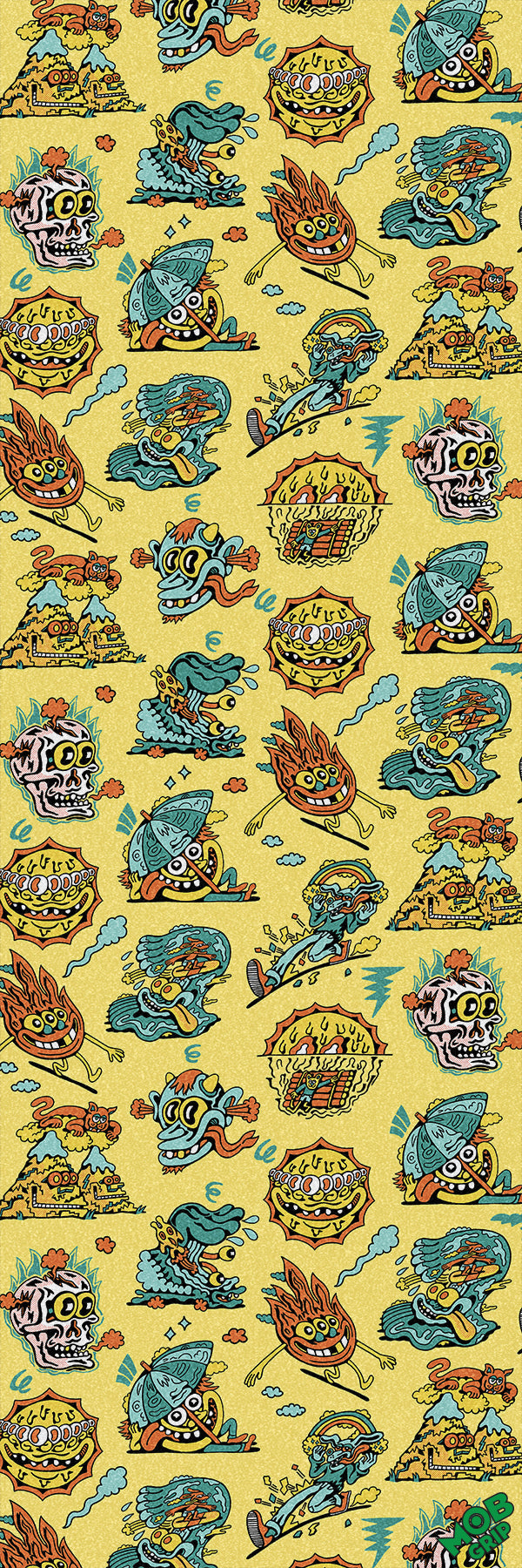 Killer Acid Doods of Summer Grip Tape 11in x 33in Sheet Graphic Mob