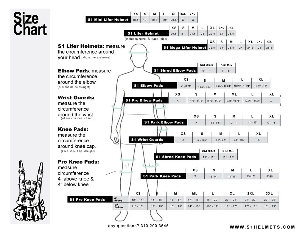 S1 SHRED PADS SET - KNEE AND ELBOW PADS (AGES 3 - 7)