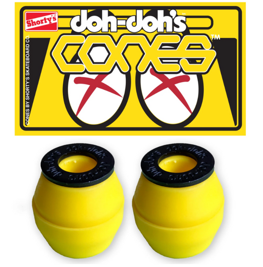 SHORTY'S BUSHINGS DOH DOH'S CONES YELLOW 92A SOFT