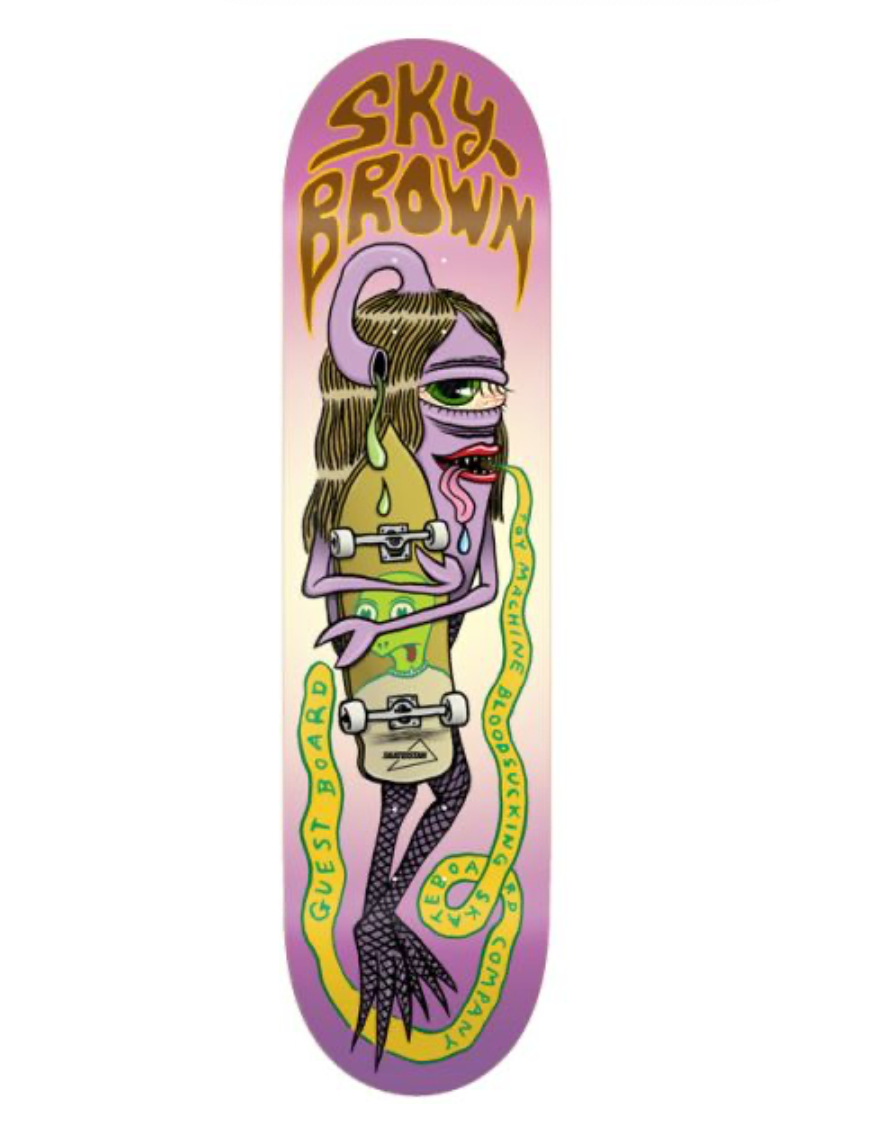 TOY MACHINE SKY BROWN GUEST DECK 8.25