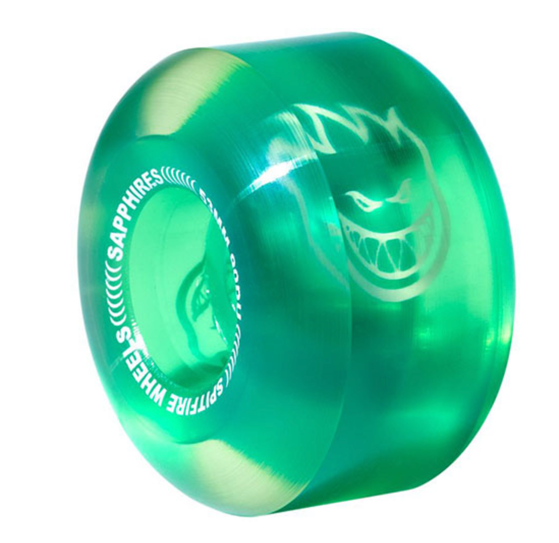 SPITFIRE SAPPHIRES CLEAR GREEN 53MM 90D (Set of 4)