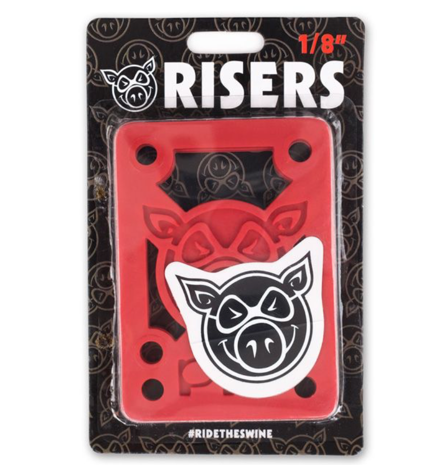 PIG 1/8" HARD RISERS RED
