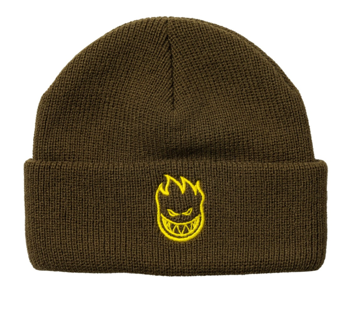 SPITFIRE BIGHEAD CUFF BEANIE BROWN/YELLOW