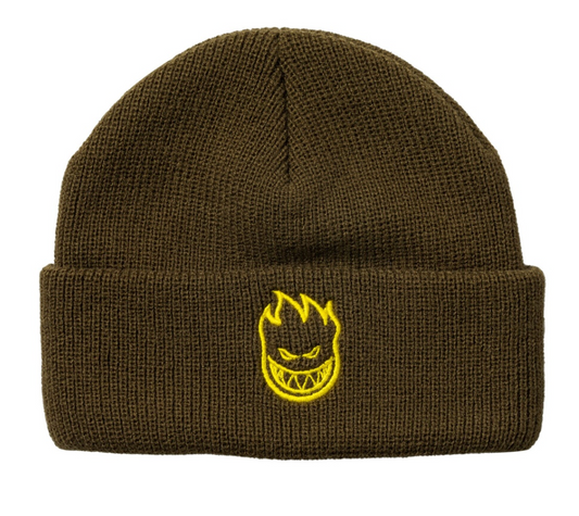 SPITFIRE BIGHEAD CUFF BEANIE BROWN/YELLOW