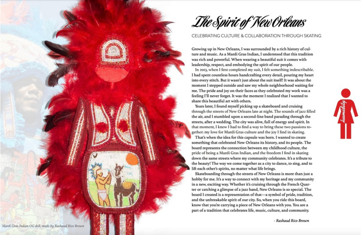 GIRL GIRL X HUMIDITY X RASHAUD RICO BROWN SPIRIT OF NEW ORLEANS DECK 8.0