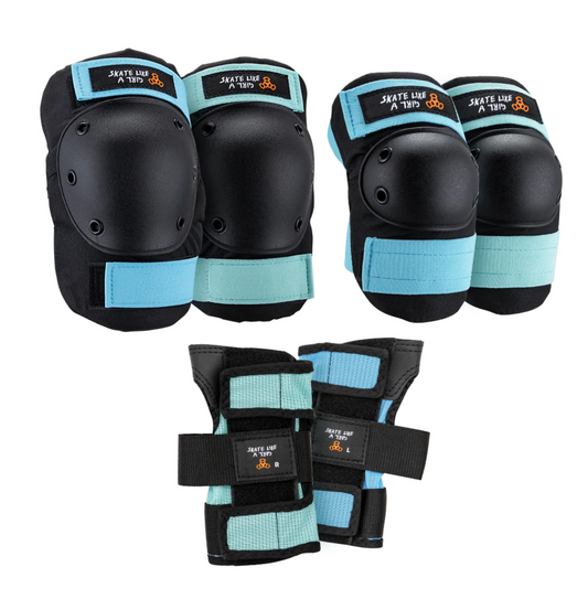 TRIPLE 8 SAVER SERIES 3 PACK PADS SKATE LIKE A GIRL S