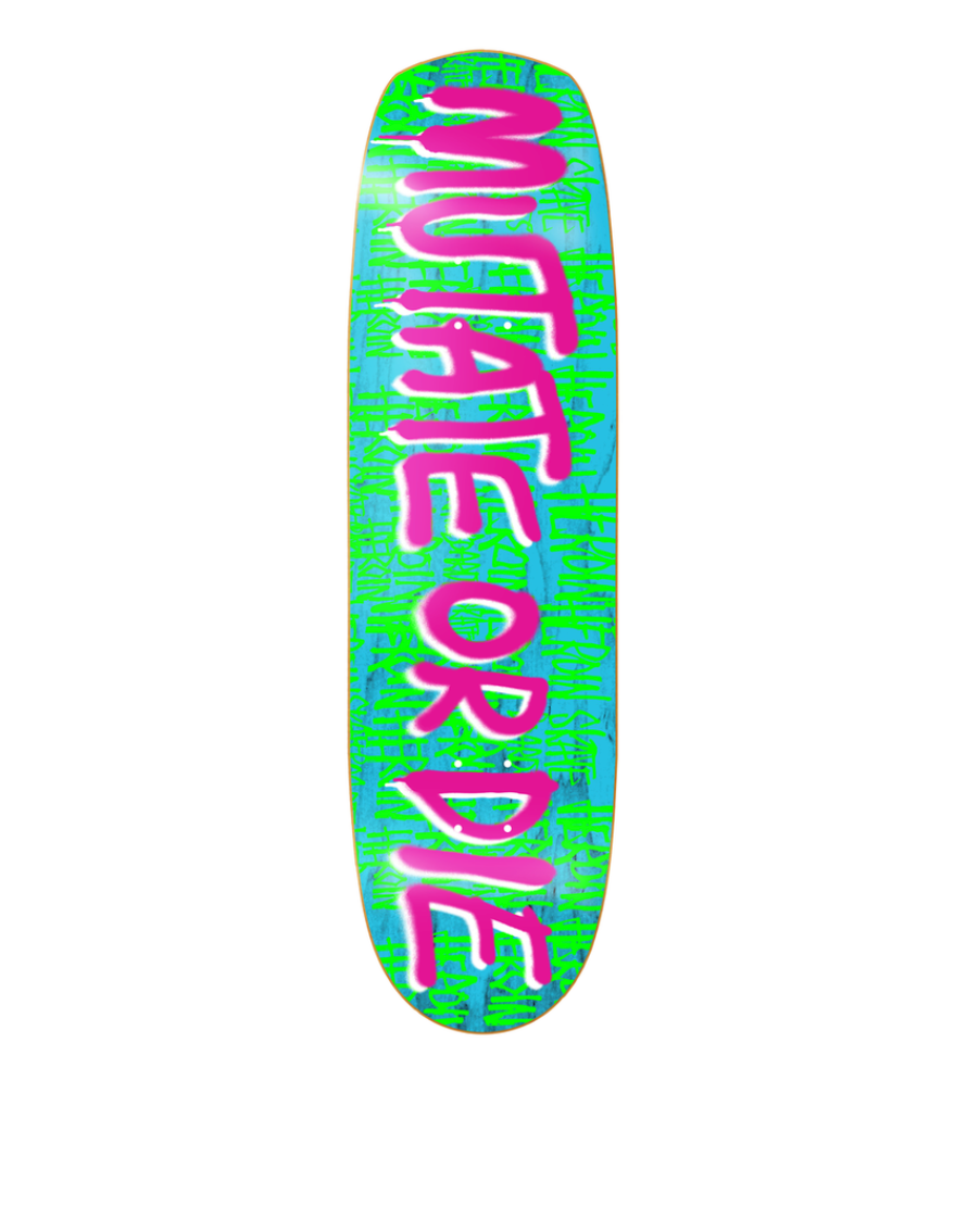 HEROIN TEAM MUTATE OR DIE SHAPED DECK 8.7