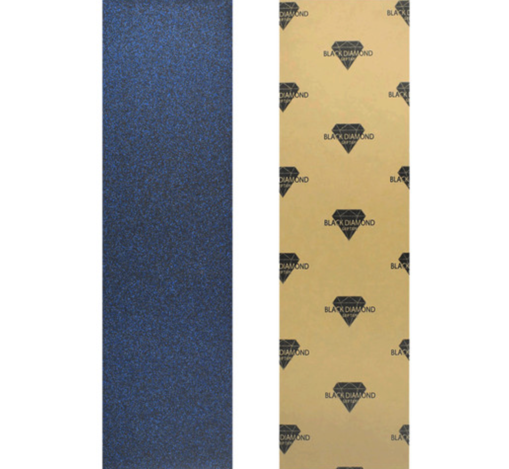 BLACK DIAMOND LONGBOARD GRIPTAPE SHEET 10.00 X 48.00 BLUE GLITTER
