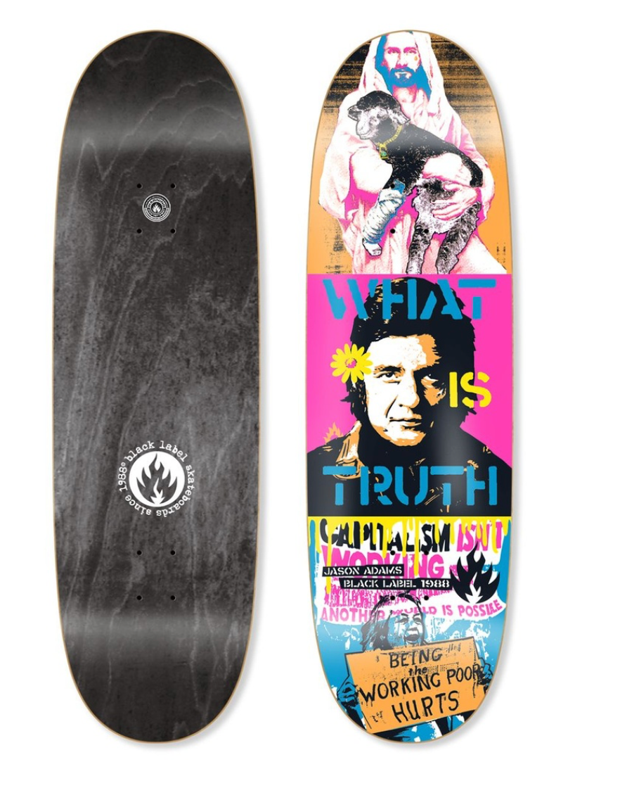 BLACK LABEL JASON ADAMS TRUTH CUSTOM EGG SHAPED DECK 9.5