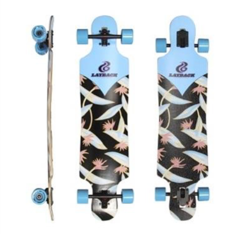 LAYBACK PARADISE DROP THROUGH LONGBOARD COMPLETE 9.50 X 40.00