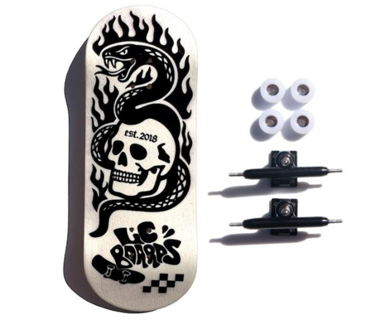 LC BOARDS ARTIST SERIES SKULL FOAM GRIPTAPE COMPLETE 98 X 34