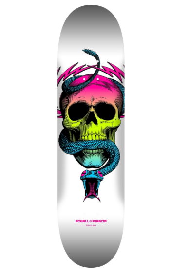 POWELL MCGILL SKULL & SNAKE LIME FADE/WHITE DECK 8.0