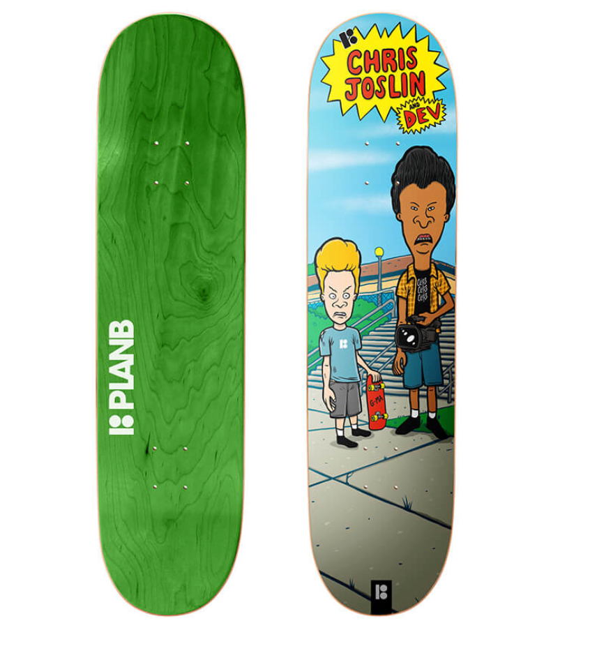 PLAN B JOSLIN JOSLIN & DEV TWIN TAIL DECK 8.375