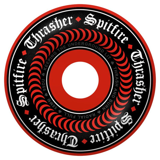 SPITFIRE FORMULA FOUR THRASHER OATH RADIAL FULL RED 58MM 99D