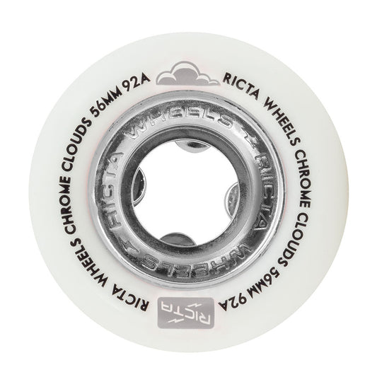 56mm Chrome Clouds Black 92a Ricta Wheels