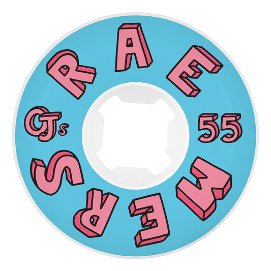 55mm Raemers Foundation Pro White Hardline 99a OJ Wheels