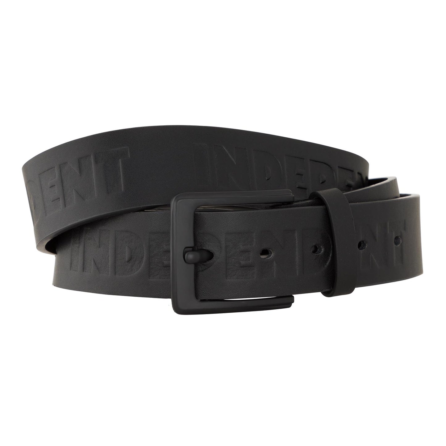 Bar Logo Polyurethane Belt Black OS Unisex Independent