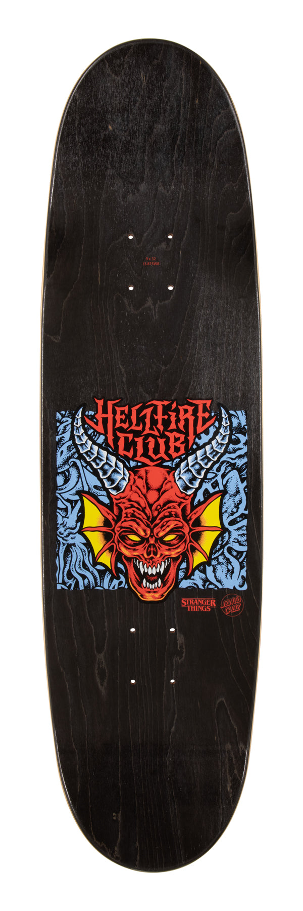 Stranger Things Hellfire Club Flames 9.00in x 32.00in Santa Cruz Decks