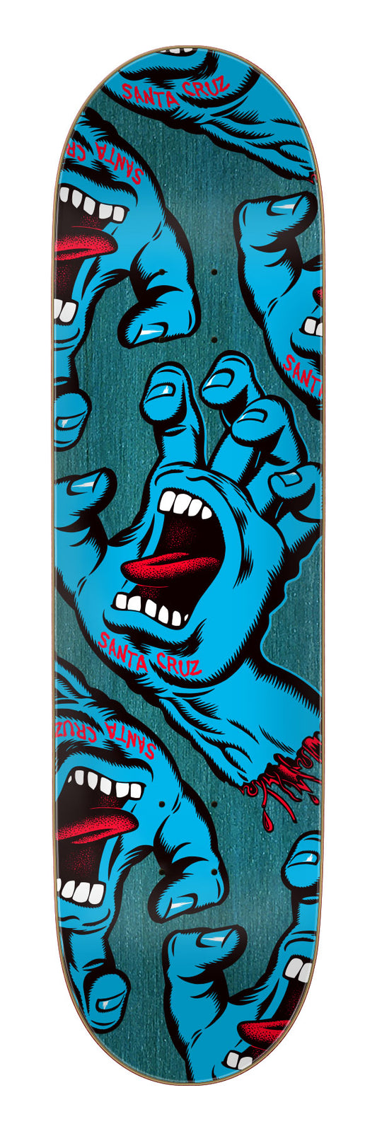 Crowded Hand 8.25in x 31.83in Santa Cruz Decks