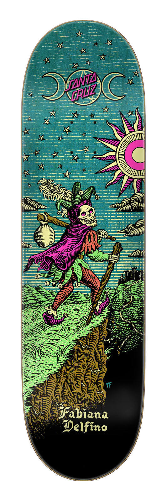 Delfino Tarot Remix FeelBase 8.25in x 31.00in Santa Cruz Decks