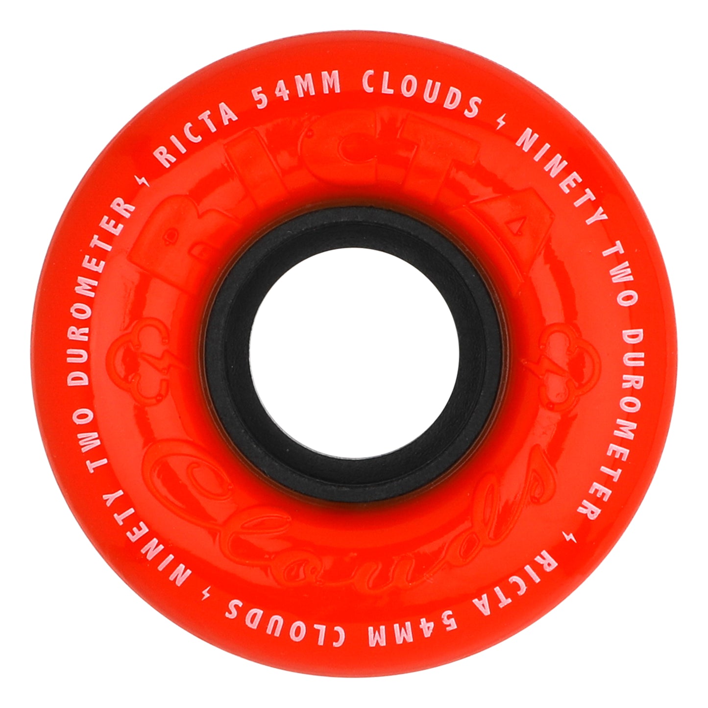 54mm Clouds Red Orange 92a Ricta Wheels