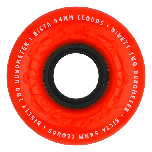 54mm Clouds Red Orange 92a Ricta Wheels