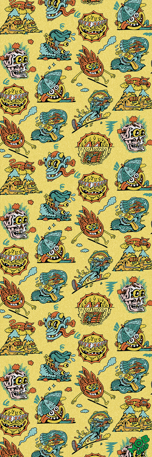 Killer Acid Doods of Summer Grip Tape 11in x 33in Sheet Graphic Mob