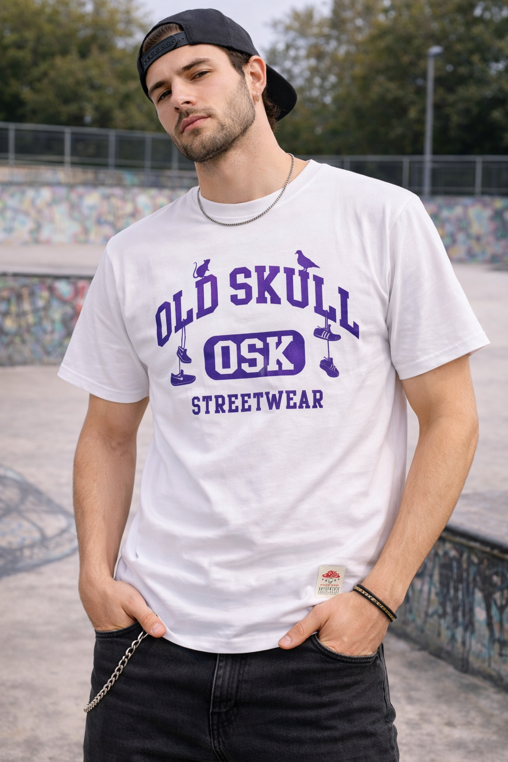 Old Skull Streetwear – White OSK Classic Tee