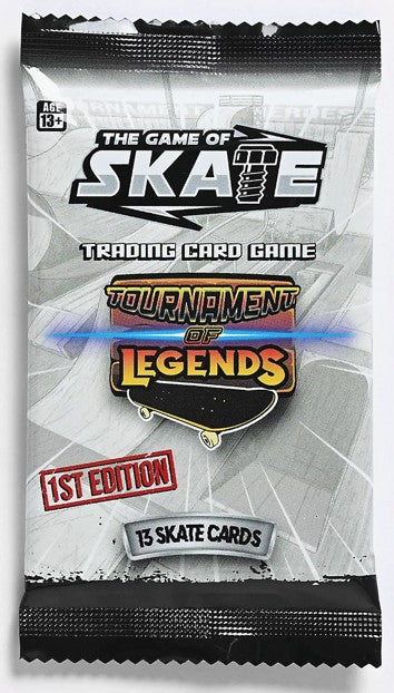 The Game of SKATE Trading Card Game — 1st Edition Booster Pack (13 Cards)