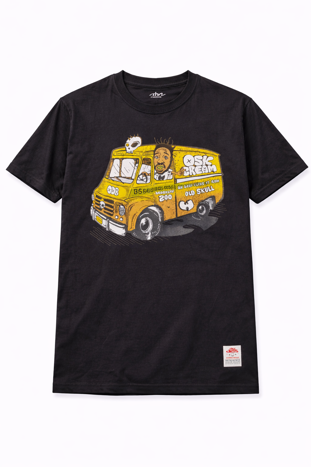 Old Skull Streetwear – Black Skull Bus Tee