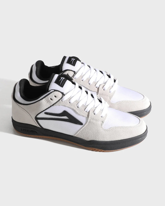 TELFORD LOW - WHITE SUEDE CORDURA BLACK
