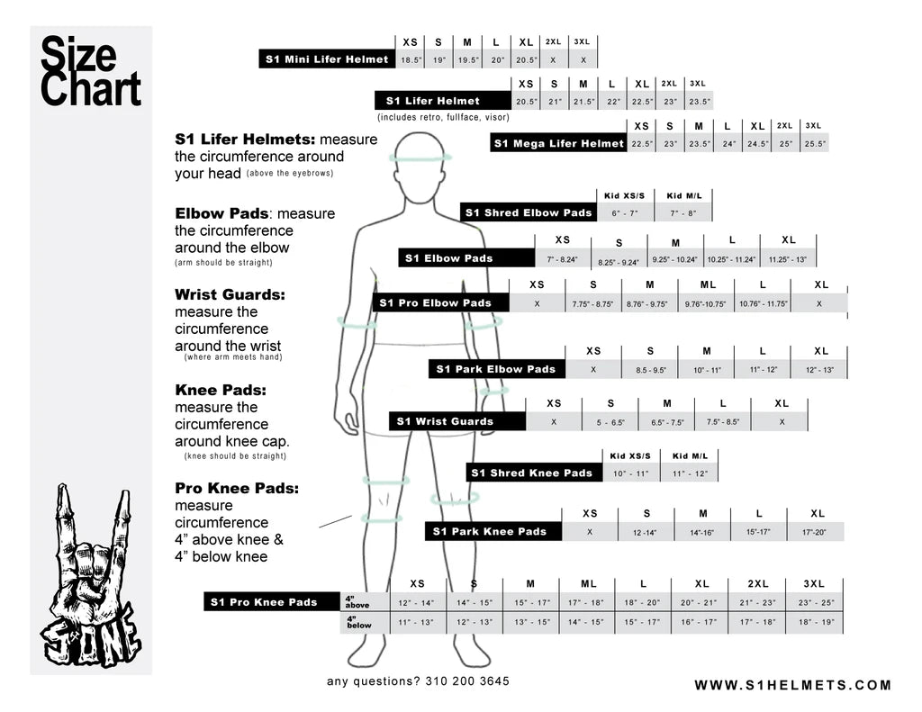S1 Park Pad Black Sets (Knees & Elbow)
