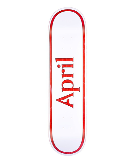 APRIL TEAM AP WHITE OG LOGO DECK 8.00