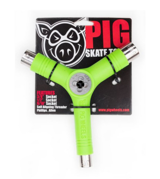 PIG TRI-SOCKET THREADER SKATE TOOL GREEN