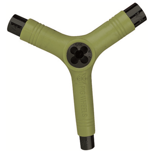 PIG TRI-SOCKET THREADER SKATE TOOL OLIVE