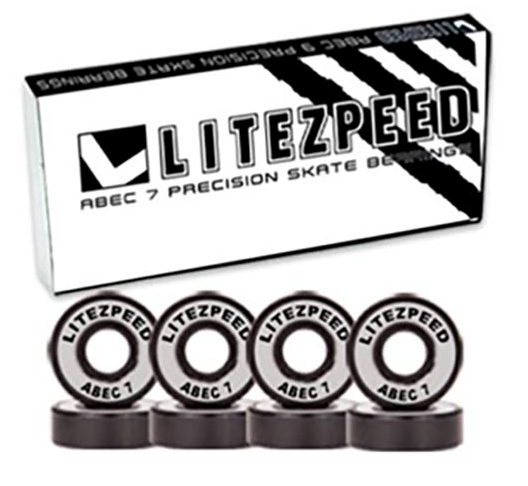 LITEZPEED ABEC 7 SINGLE SET WHITE