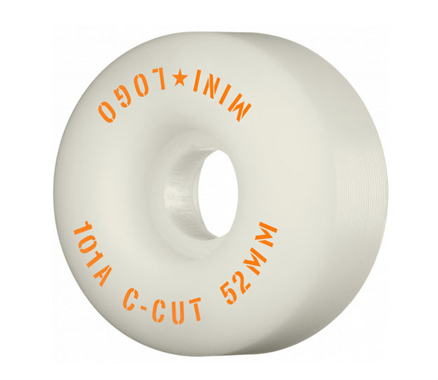 MINI LOGO C CUT WHITE 50MM 101A (Set of 4)