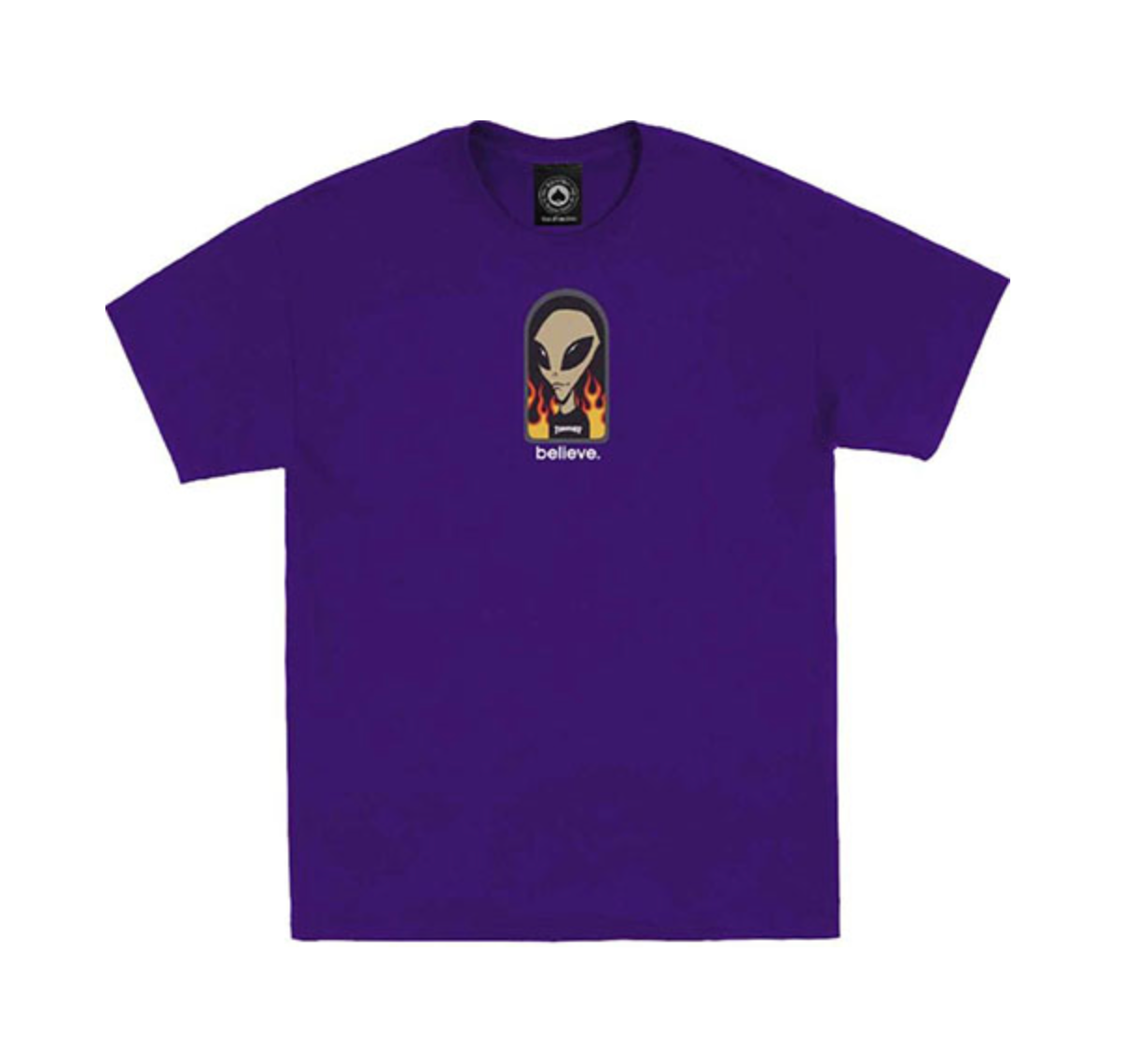 THRASHER X AWS BELIEVE PURPLE SS M